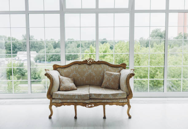 istock Vintage royal sofa with carved inserts 1300467515