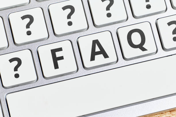 istock Concept FAQ on the main issues on the topic of work at the computer 1300471587