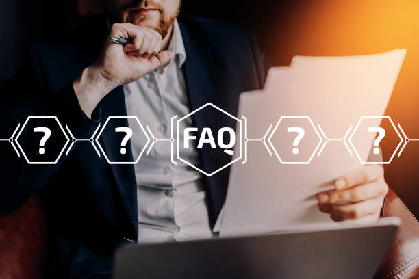istock Concept FAQ on the main issues on the topic of business creation. 1300471605