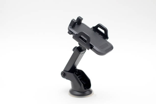 istock Car holder for smartphone on white background. 1300473320