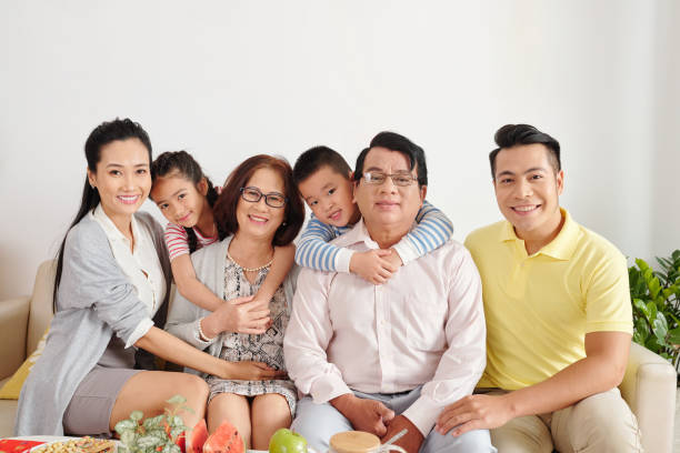 istock Happy big Vietnamese family 1300475458