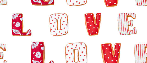 istock Love text seamless pattern stock photo 1300479047