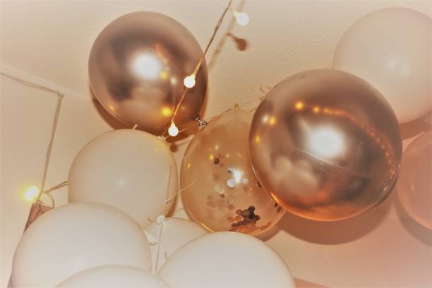 istock Warm fluorescents balloons 1300479108