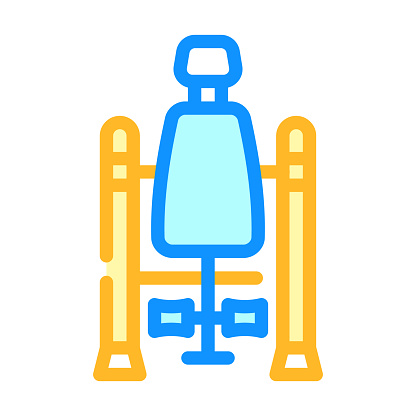 inversion table color icon vector. inversion table sign. isolated symbol illustration