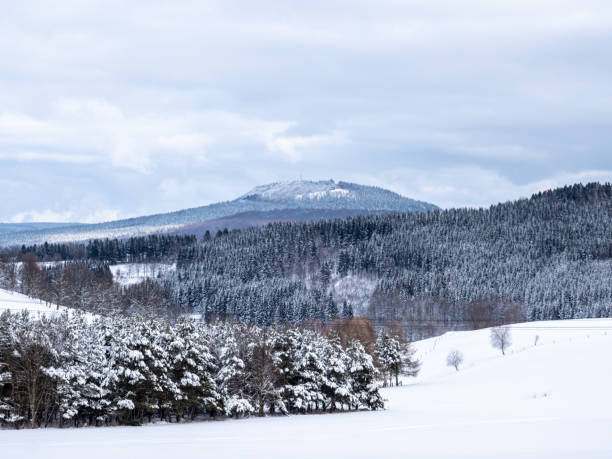 istock View over the snow-covered Ore Mountains in Saxony