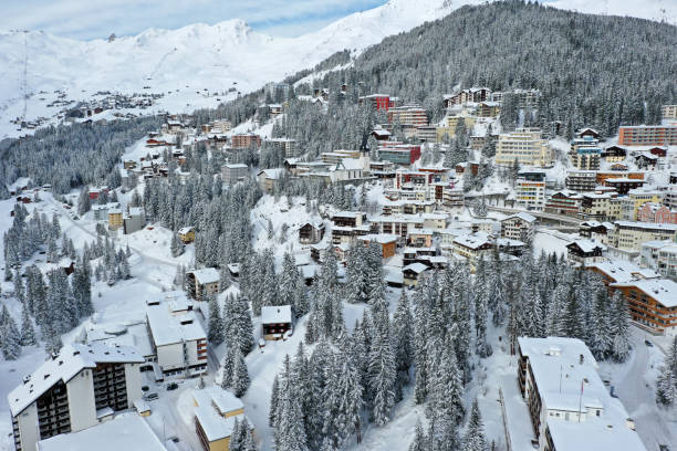 istock Arosa panorama in winter 1300487053