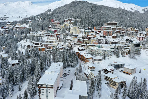 istock Arosa panorama in winter 1300487383