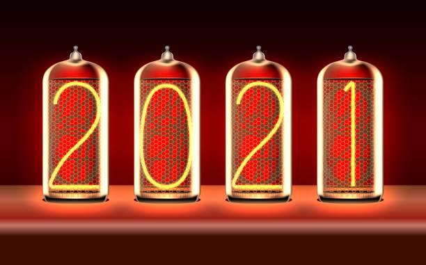 istock New Year 2021 on vintage nixie tube lamps 1300489868