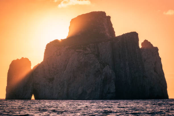 istock Pan di zucchero at sunset on a March day, nebida, sardinia 1300493592