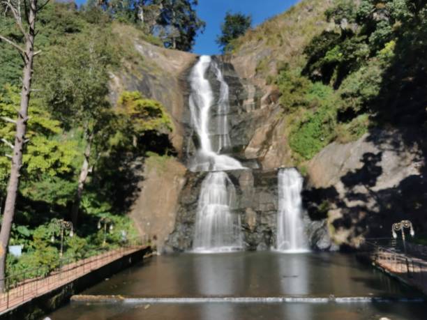 istock Silver cascade waterfalls in Kodaikanal, Tamilnadu 1300494752