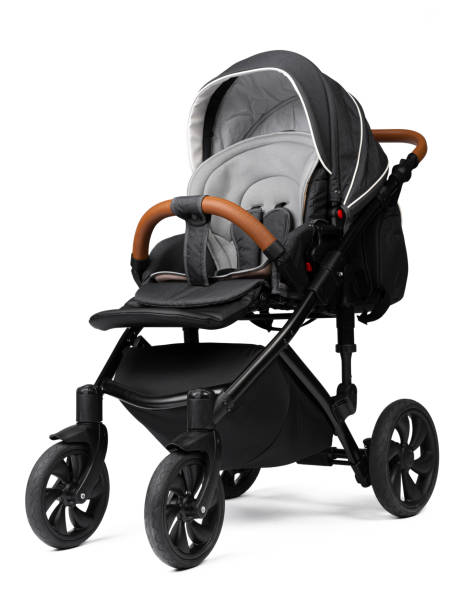istock baby carriage isolated on a white background 1300495873