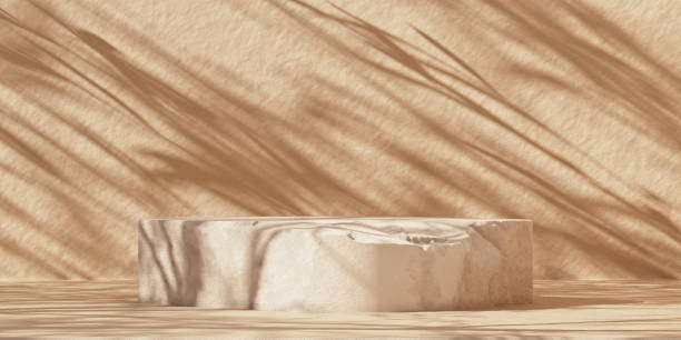 istock White rock podium for packaging and cosmetic presentation 1300499364