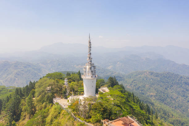 istock Drone view of spiky high tower in Sri Lanka 1300500562