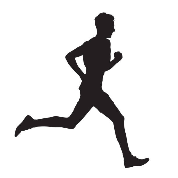 1,800+ Running Man Side View Stock Illustrations, Royalty-Free Vector ...
