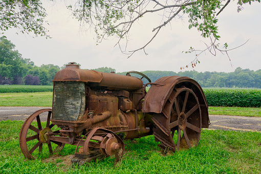 Old Antique Farm Tractor-Southern Indiana