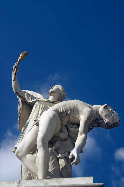 istock Iris leads fallen hero to Olympus. Statue on the Unter den Linden Bridge in Berlin, Germany 1300505934