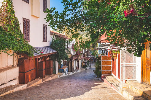 Cozy street in Kas Town of Turkey