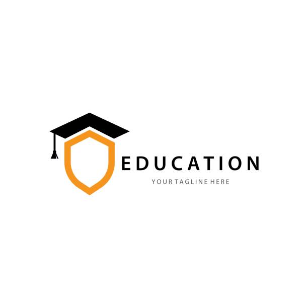 ilustraciones, imágenes clip art, dibujos animados e iconos de stock de vector del logotipo de educación - universidad