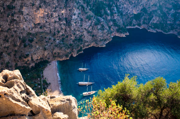 istock Butterfly valley, view from rocks, Oludeniz,Turkey 1300506721