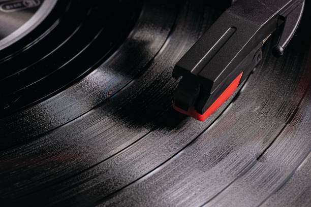 istock Turntable with vinyl sound carriers 1300513005