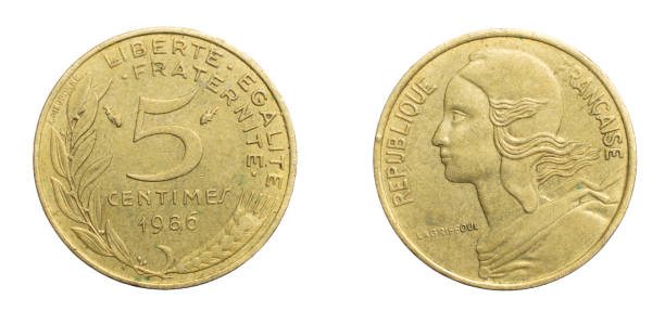 istock five france centimes coin on a white isolated background 1300514296