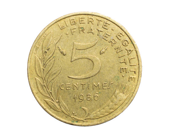 istock five france centimes coin on a white isolated background 1300514315