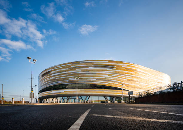 Derby Arena stadium open as Covid 19 pandemic vaccine centre Derby Arena, England 20th January 2021

Modern sports cycling velodrome stadium open from January 2021 as Covid 19 pandemic vaccine centre for Derbyshire residents to receive vaccination. derby city stock pictures, royalty-free photos & images