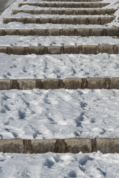 istock stairs and staircase on the outside in winter 1300528101