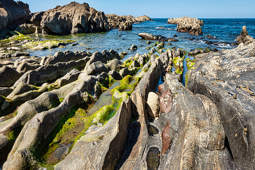 Zumaia geology special coast, the famous Flysch Coast in Northern Spain