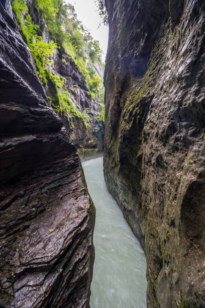 istock Glacier gorge in Swiss Alps 1300535939
