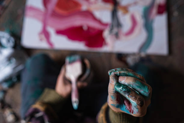 My hands always get dirty when I paint