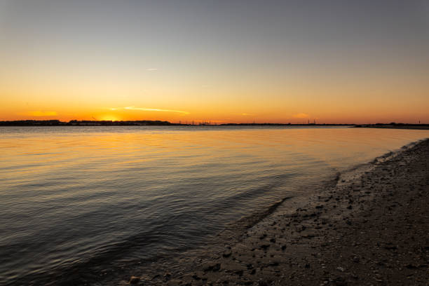 istock Sunset on Florida Shipping Channel 1300545615