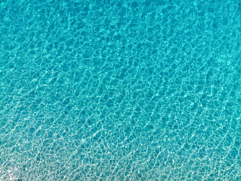 Aerial view of the sea surface with no land.