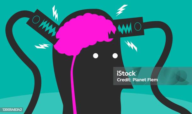 Boost Your Brains Stock Illustration - Download Image Now - Brain, Enjoyment, Jumper Cable