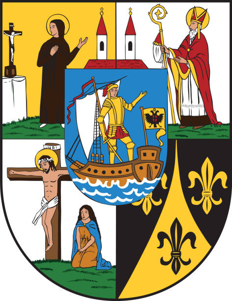 istock Coat of arms of Mariahilf district 1300552110