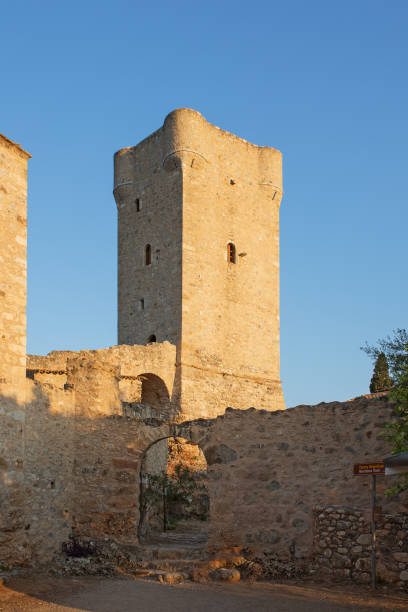 istock Old fortress in Kardamyli, Greece 1300558389