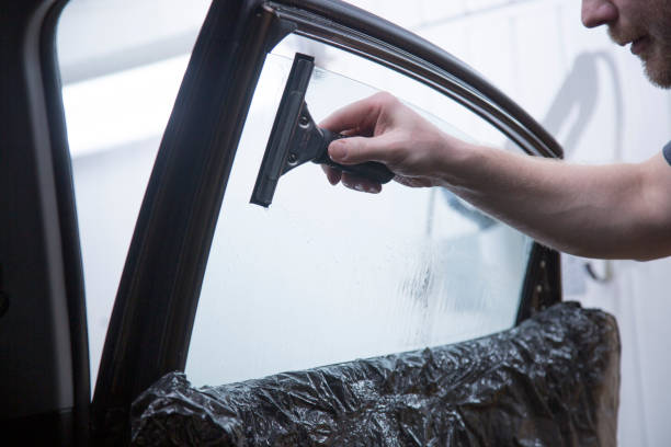 istock Tinting of car windows. 1300561900