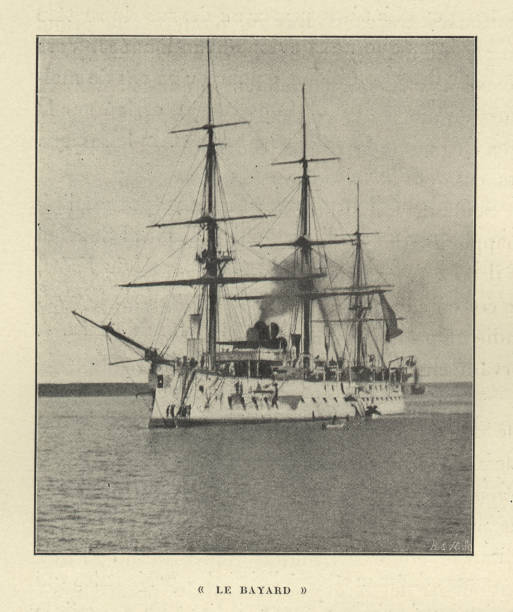 French ironclad Bayard, Navy warship battleship 19th Century