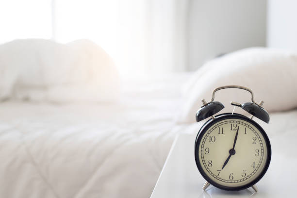 istock Alarm clock morning wake-up time 1300570648