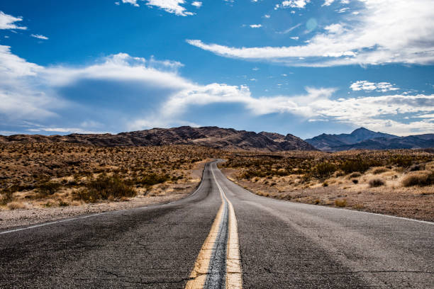 istock Traveling through a Nevada desert landscape. 1300572257