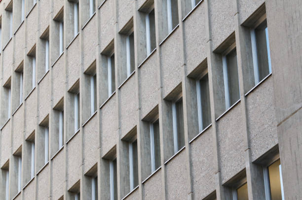 istock Modern office building facade texture in Lugano, Switzerland 1300572588