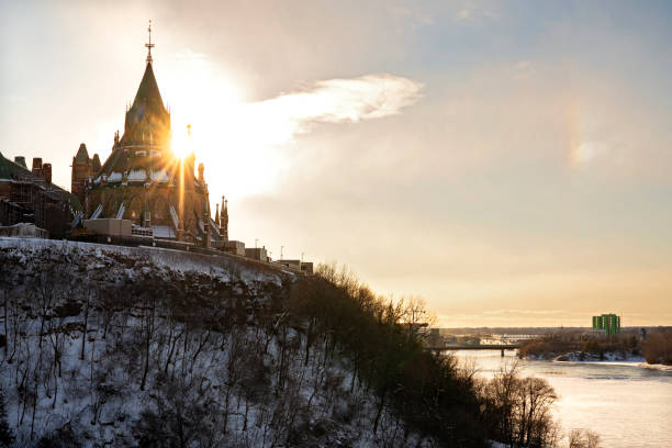 istock Sunset Behind Parliament Hill 1300572707