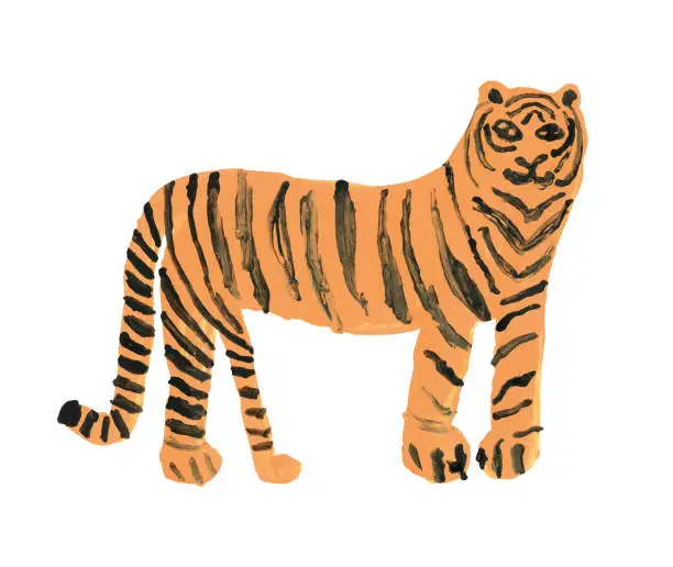 Vector illustration of Tiger