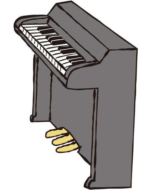 Electronic piano Electronic piano electric piano stock illustrations