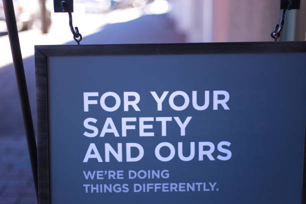 istock COVID-19 Sign: For Your Safety and Ours... 1300592788