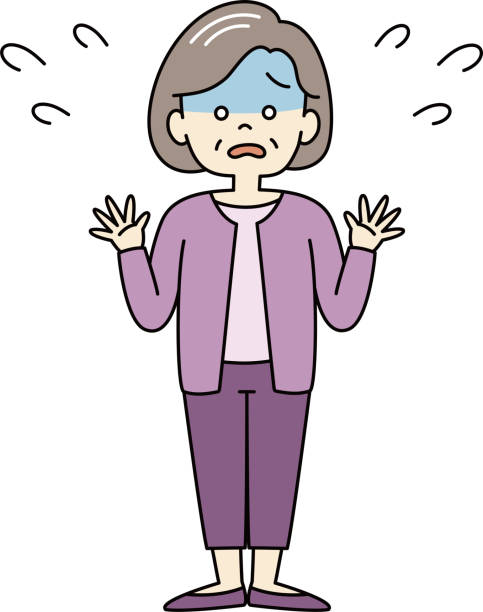 30+ Shocked Old Woman Full Body Stock Illustrations, Royalty-Free ...