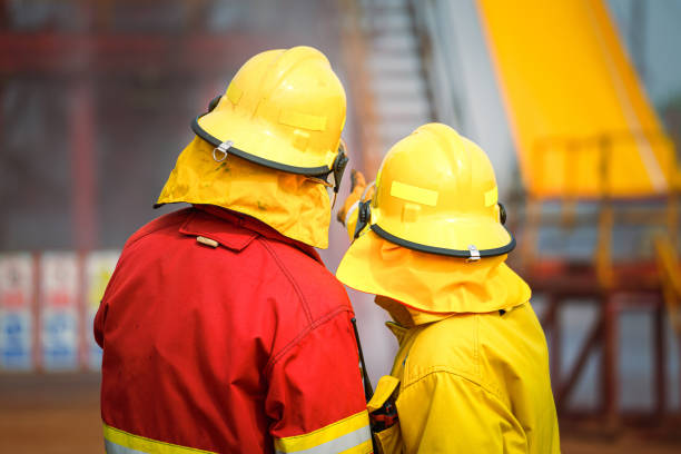 istock Action of fireman in emergency case. 1300612988