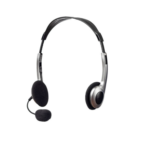 istock Headset Isolated on a White Background. Customer care concept 1300616609