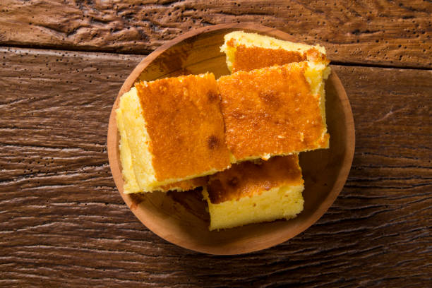 istock Pieces of cupuacu cake 1300617417