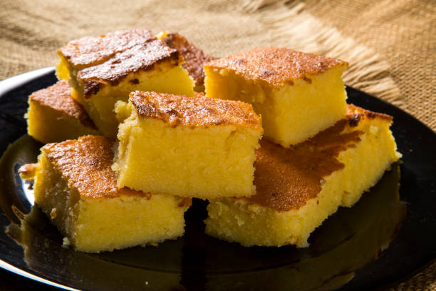 istock Pieces of cupuacu cake 1300617453